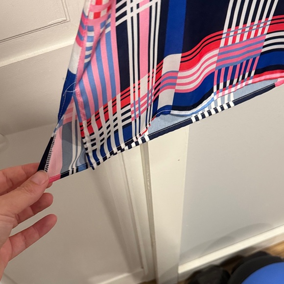 Jude Connally V-Neck Women's Top - Pink and Blue - Picture 3 of 7